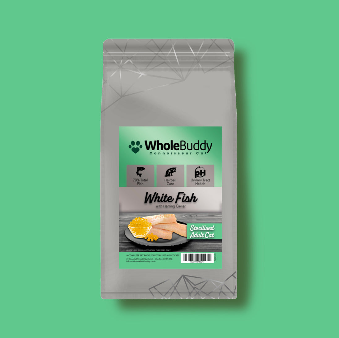 Connoisseur Sterilised White Fish with Herring Caviar