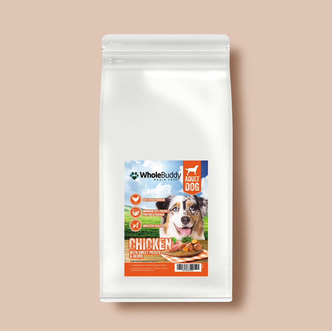 Grain Free Chicken with Sweet Potato & Herbs