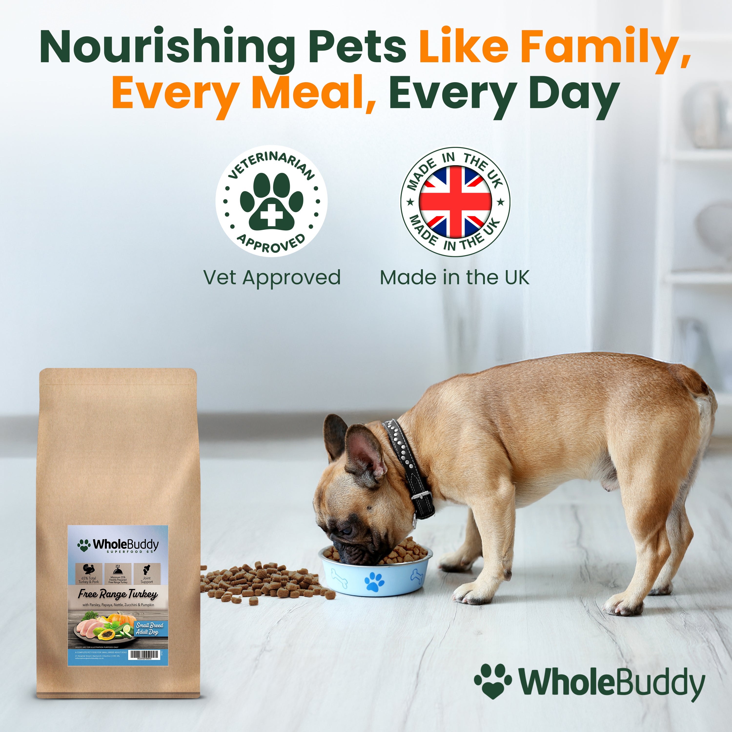 Superfood 65 Turkey with Parsley, Papaya, Nettle, Zucchini & Pumpkin Small Breed Adult Dog
