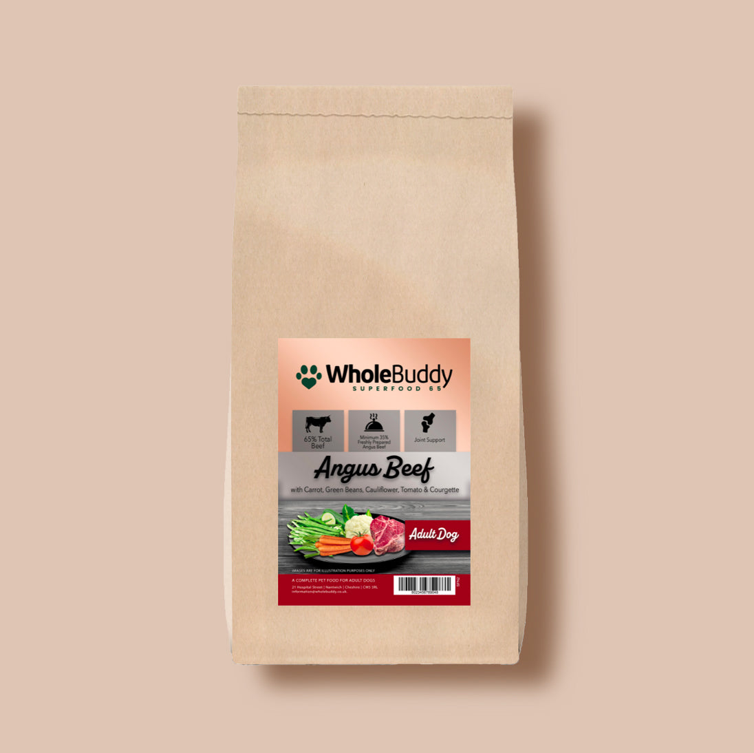 Superfood 65 Angus Beef with Carrot, Green Beans, Cauliflower, Tomato & Courgette