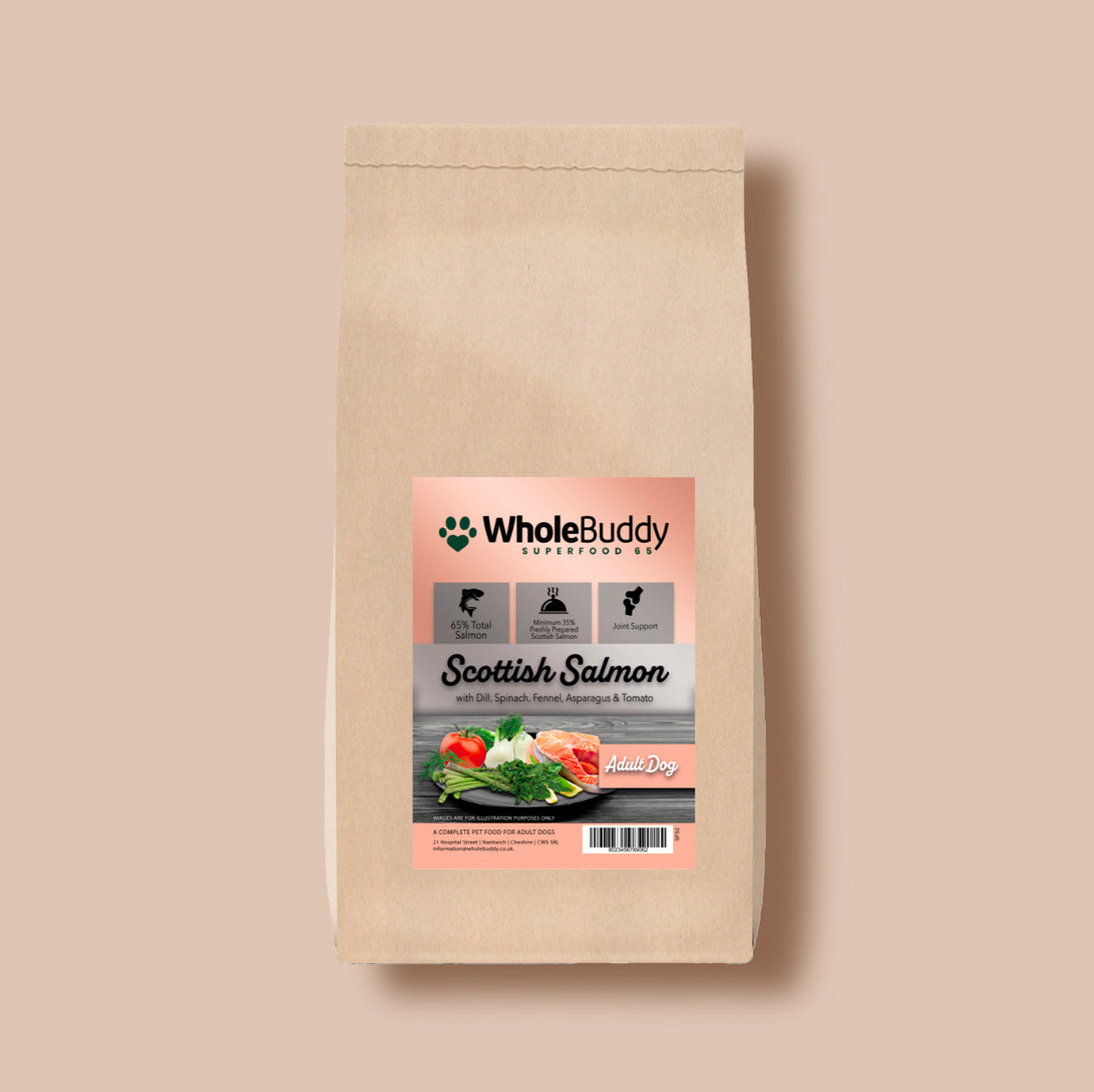 Superfood 65 Salmon with Dill, Spinach, Fennel, Asparagus & Tomato