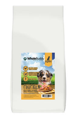 Grain Free Puppy Chicken with Turkey, Salmon, Sweet Potato & Carrot | WholeBuddy