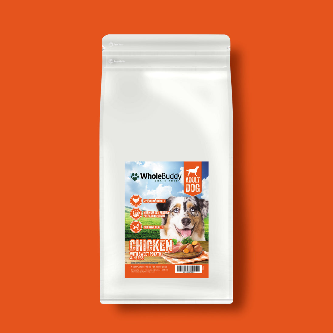 Grain Free Chicken with Sweet Potato & Herbs