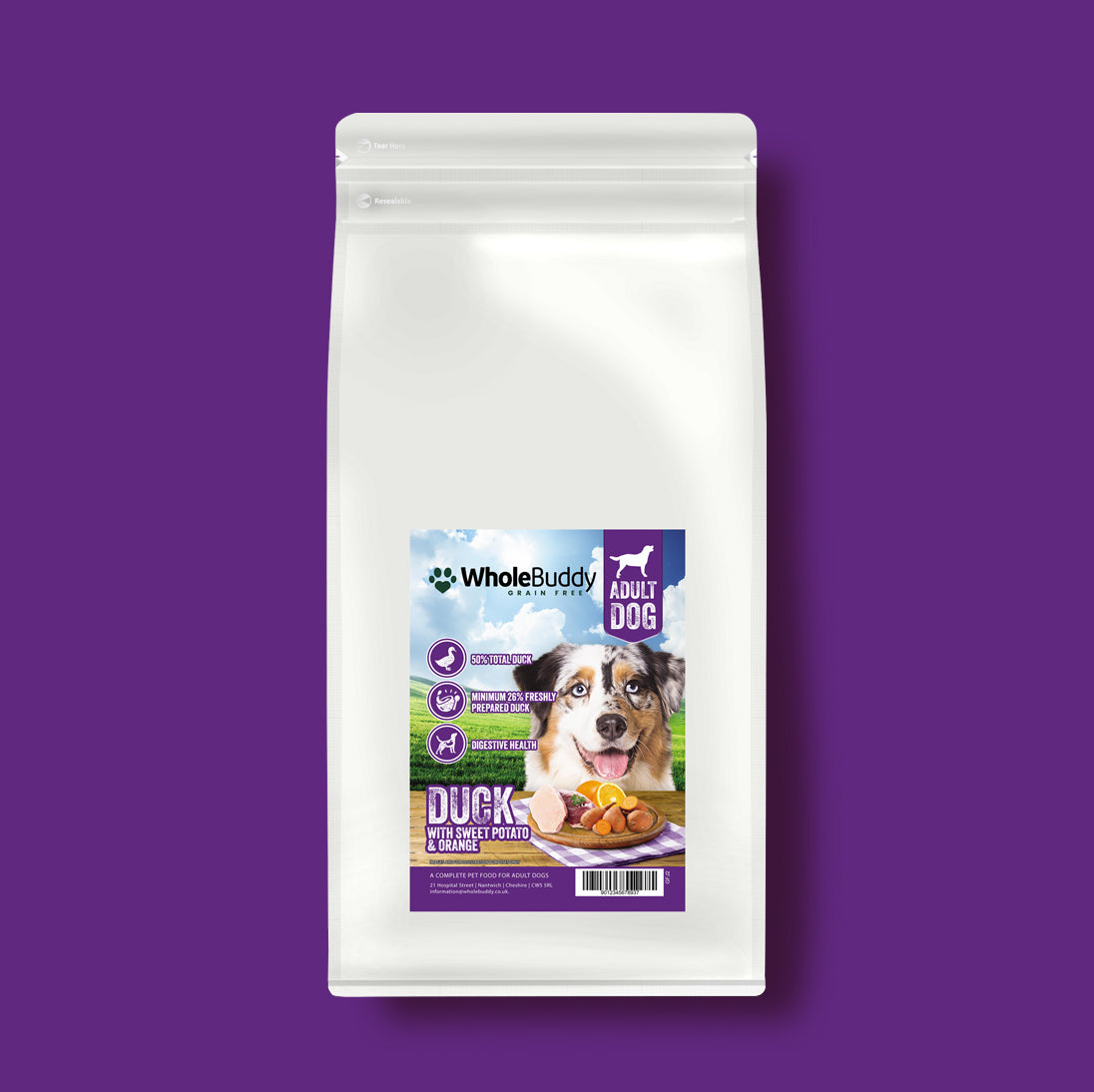 Grain Free Duck with Sweet Potato & Orange