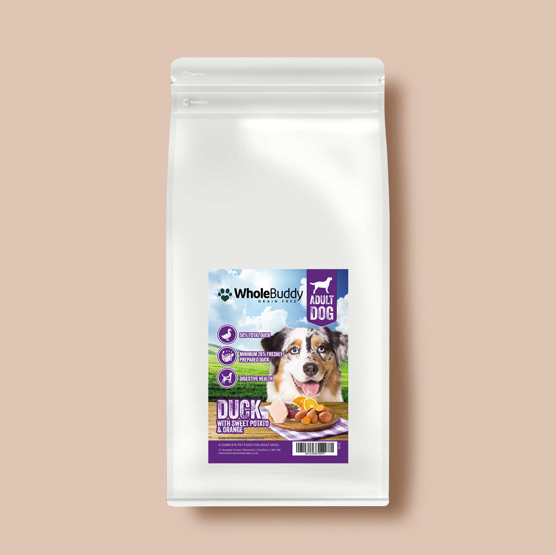 Grain Free Duck with Sweet Potato & Orange