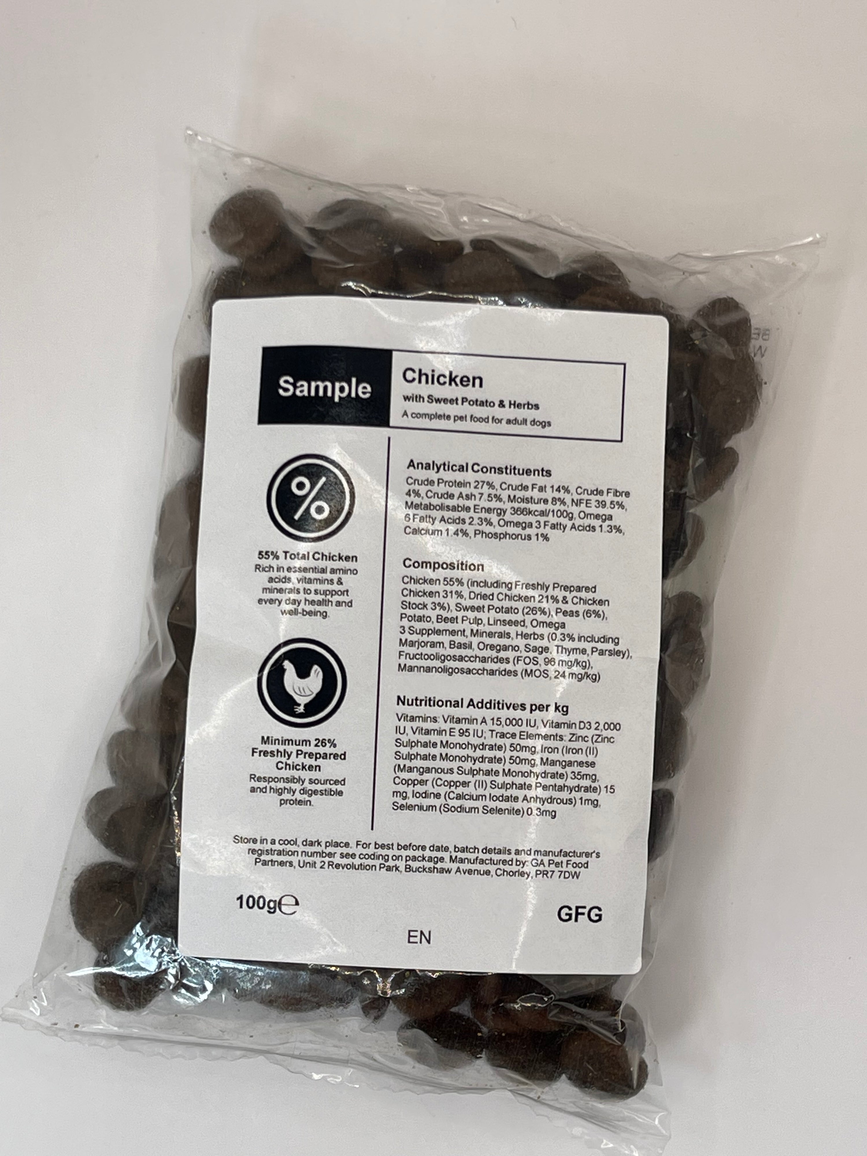 Grain Free Chicken with Sweet Potato & Herbs