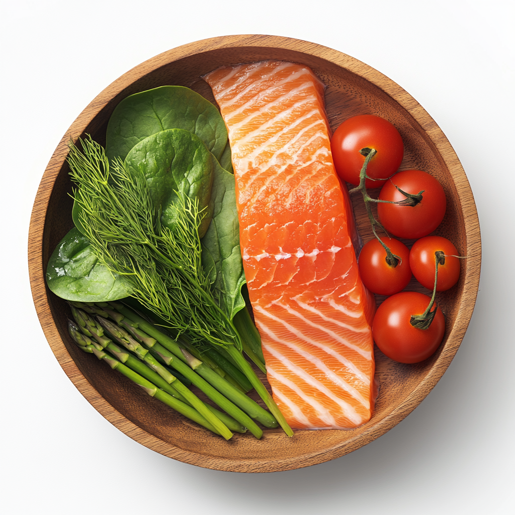 Superfood 65 Scottish Salmon with Dill, Spinach, Fennel, Asparagus & Tomato Small Breed