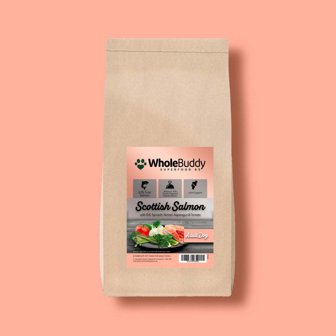 Superfood 65 Salmon with Dill, Spinach, Fennel, Asparagus & Tomato