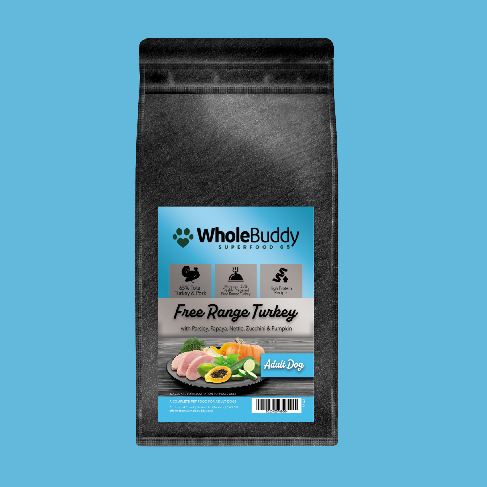 Superfood 65 Turkey with Parsley, Papaya, Nettle, Zucchini & Pumpkin