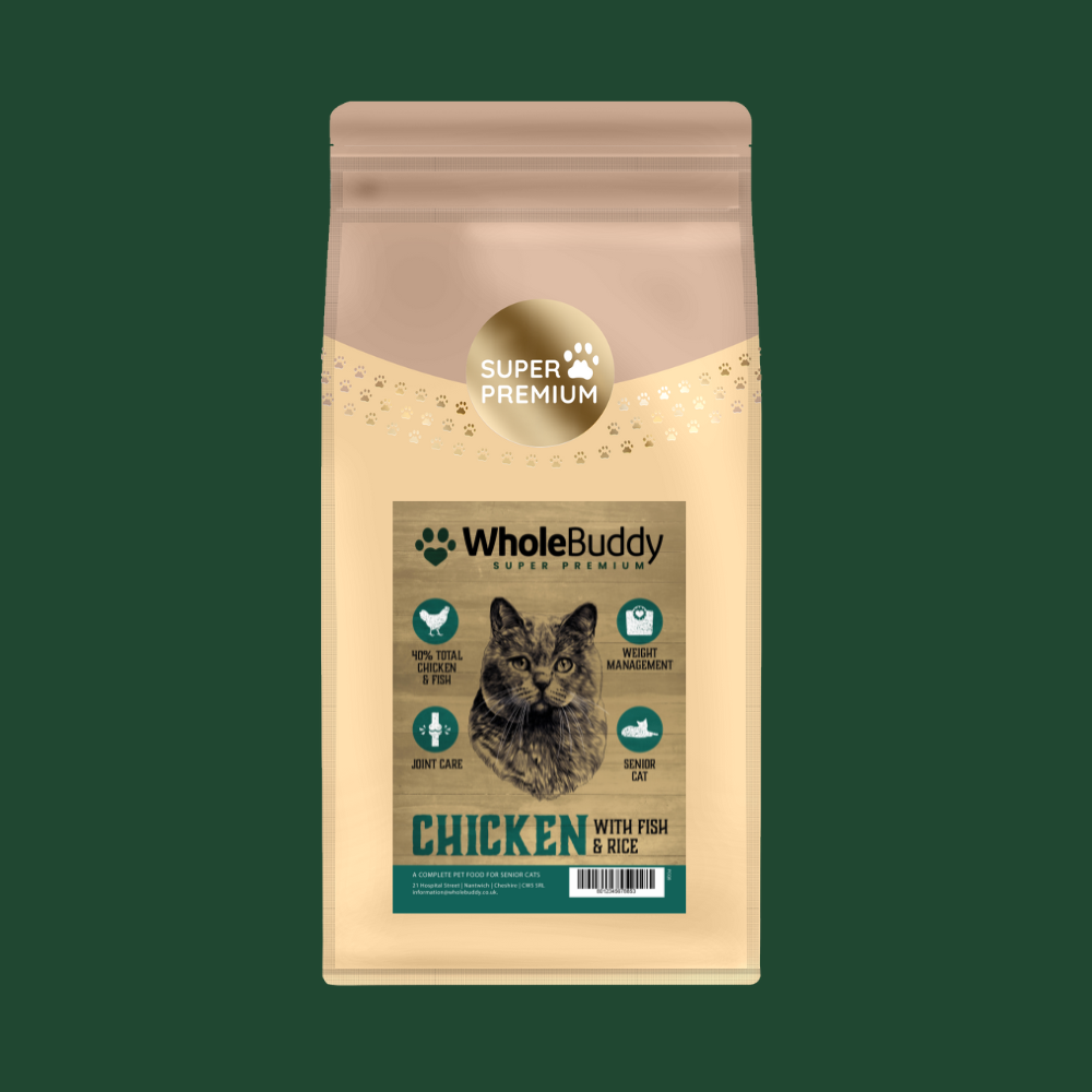 WholeBuddy Super Premium Senior Cat – Chicken with Fish & Rice
