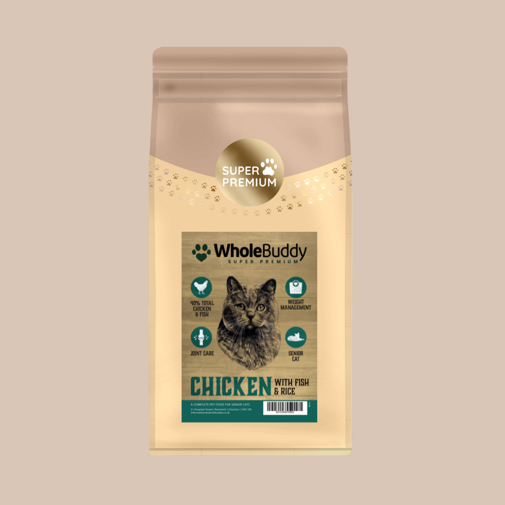 WholeBuddy Super Premium Senior Cat – Chicken with Fish & Rice