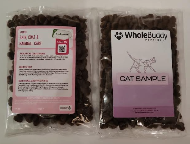 WholeBuddy Peptide+ Cat: Skin, Coat & Hairball Care