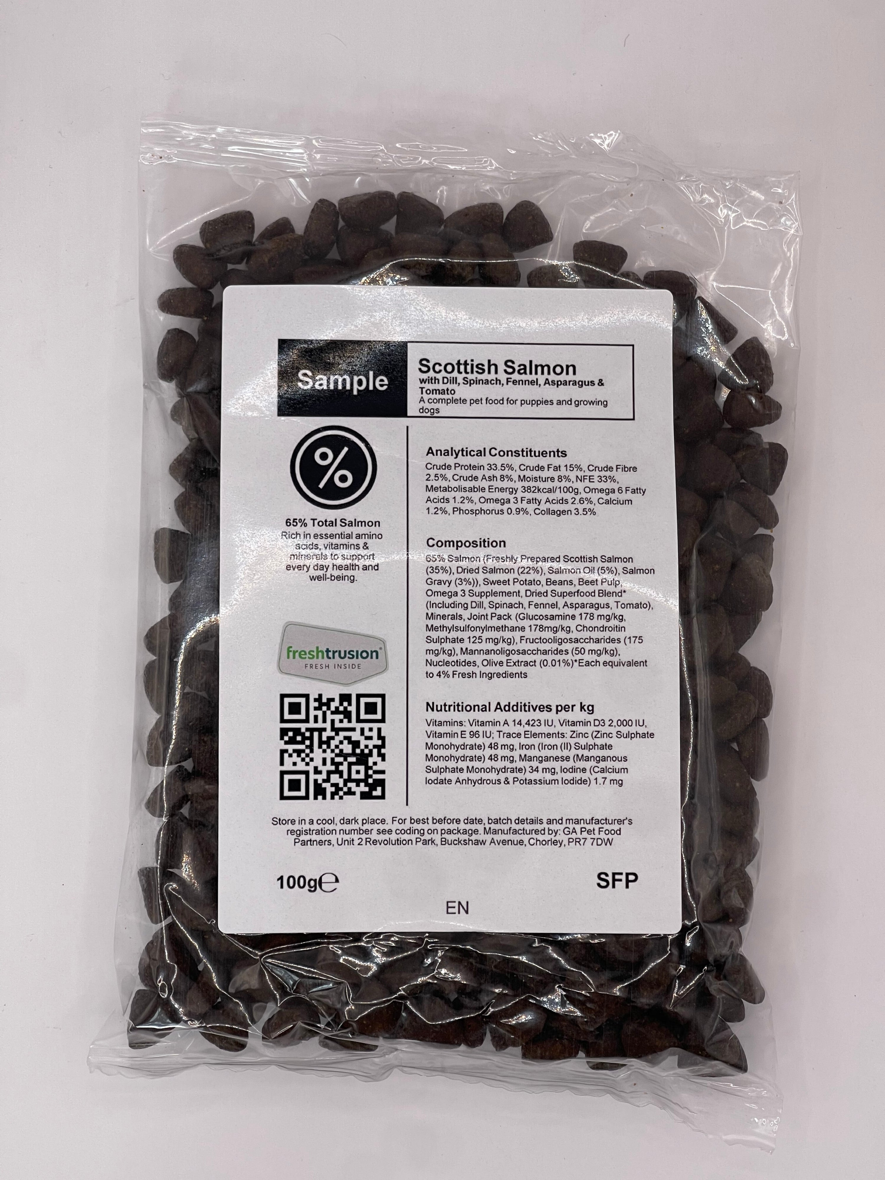 Superfood 65 Puppy Scottish Salmon with Dill, Spinach, Fennel, Asparagus & Tomato